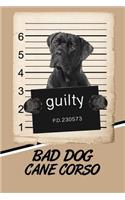 Bad Dog Cane Corso: Isometric Dot Drawing Paper Notebook Featuring 120 Pages 6x9