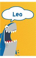 Leo: Personalized Shark Blood Sugar Diet Diary Journal Log Featuring 120 Pages 6x9