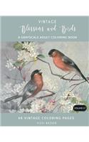 Vintage Blossoms and Birds
