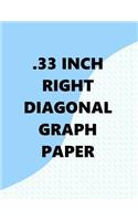 .33 Inch Right Diagonal Graph Paper
