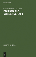 Edition als Wissenschaft