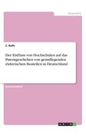 Der Einfluss von Hochschulen auf das Patentgeschehen von grundlegenden elektrischen Bauteilen in Deutschland