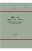 Multivariate Approximation Theory
