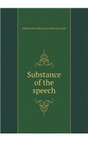 Substance of the speech: (English)