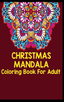 Christmas mandala coloring book for adult