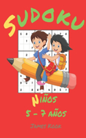 Sudoku Niños 5 - 7 años -: James Kook - 200 parrillas de Sudoku con solución para niños de 5 a 7 años. Juego de lógica, reflexión y rompecabezas.