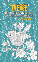 Malbücher für Erwachsene für Bleistifte und Kugelschreiber - Mandala - Tiere