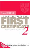 Cambridge Practice Tests for First Certificate 2 Audio Cassette Set (2 Cassettes)
