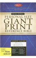 Personal Size Giant Print Reference Bible-NKJV: (English)