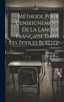 Méthode pour l'enseignement de la langue française dans les écoles Berlitz