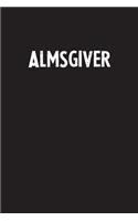 Almsgiver: Simple Blank Lined Notebook Journal