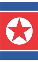 North Korea Flag Notebook - North Korean Flag Book - North Korea Travel Journal