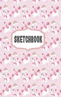 Sketchbook: Large Blank Sketchbook For Girls, Blank Paper for Drawing, Doodling or Sketching, Sketchbooks For Kids