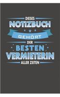 Dieses Notizbuch Gehört Der Besten Vermieterin Aller Zeiten