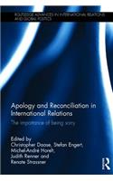 Apology and Reconciliation in International Relations