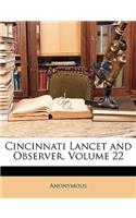 Cincinnati Lancet and Observer, Volume 22