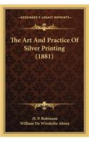 Art and Practice of Silver Printing (1881)