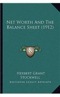 Net Worth and the Balance Sheet (1912)