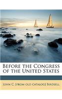 Before the Congress of the United States