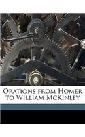 Orations from Homer to William McKinley Volume 13