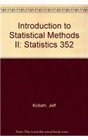 Introduction to Statistical Methods II