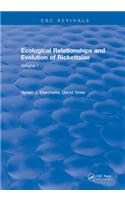 Ecological Relationships and Evolution of Rickettsiae