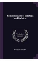 Reminiscences of Saratoga and Ballston