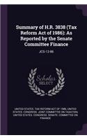 Summary of H.R. 3838 (Tax Reform Act of 1986)