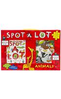 Spot a Lot Animals Board Book & Giant Floor Puzzle