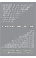 #WONDERSOFMATH Nifty Graph Paper Notebook 1/2 inch squares 120 pages: Notebook perfect for school Math with gray cover, handy-sized 6"x 9", graph paper with 1/2 inch squares, perfect bound, ideal for graphs, math sums,