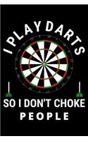 I Play Darts: Blank Lined Notebook Journal 6X9 Great Gift Idea For Birthday, True Darts Lovers, For Scorekeeping