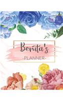 Benita's Planner: Monthly Planner 3 Years January - December 2020-2022 - Monthly View - Calendar Views Floral Cover - Sunday start