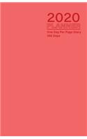 2020 Planner - One Day Per Page Diary 366 Days: Jan 1, 2020 to Dec 31, 2020 - Fully Lined and Dated Journal with extra pages for Notes - pink