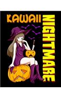 Kawaii Nightmare: Kawaii Nightmare Halloween Anime Celestial Princess Manga 2020-2021 Weekly Planner & Gratitude Journal (110 Pages, 8" x 10") Blank Sections For Writ