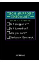 Tech Support Notebook: Notizbuch für IT Administratoren und Techniker