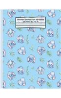 Elephants Primary Composition Notebook