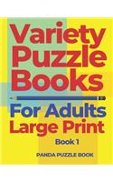 Variety Puzzle Books For Adults Large Print - Book 1