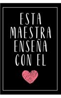 Cuaderno Con Frase Para Maestras