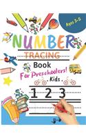 Number Tracing Book for Toddlers Ages 3-5: Number tracing books for kids ages 3-5, Number tracing workbook, Number Writing Practice Book, Number Tracing Book (Math Activity Book). Great Gift 
