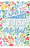 Explore Your Full Potential: 2020 Dated Goal Planner Focus Weekly Monthly