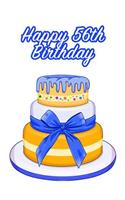 Happy 56th Birthday: Keepsake Note Book Gift for Birthday Presents