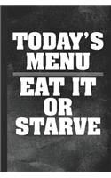 Today's Menu Eat It or Starve