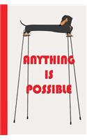 Anything Is Possible: With a little mascara 6x9 - LINED JOURNAL - Writing journal with blank lined pages