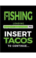 Fishing Loading 75% Insert Tacos To Continue