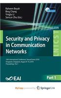 Security and Privacy in Communication Networks