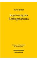 Begrenzung des Rechtsgehorsams: Die Debatte Um Widerstand Und Widerstandsrecht in Westdeutschland 1945-1968