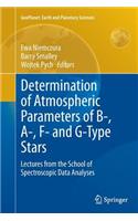 Determination of Atmospheric Parameters of B-, A-, F- And G-Type Stars