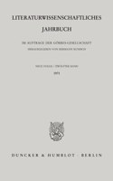 Literaturwissenschaftliches Jahrbuch