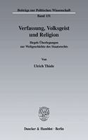 Verfassung, Volksgeist Und Religion