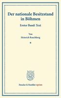 Der Nationale Besitzstand in Bohmen